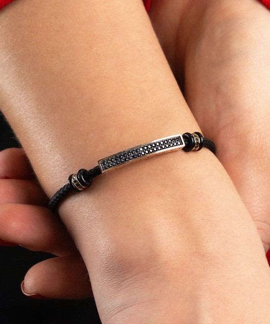 Zelta rokassprādze ar cirkonijiem