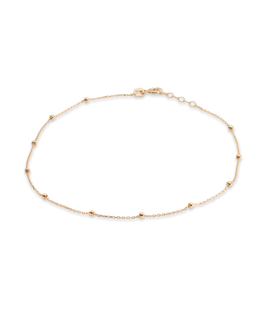 Золотая цепочка на ногу