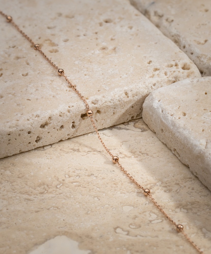 Золотая цепочка на ногу