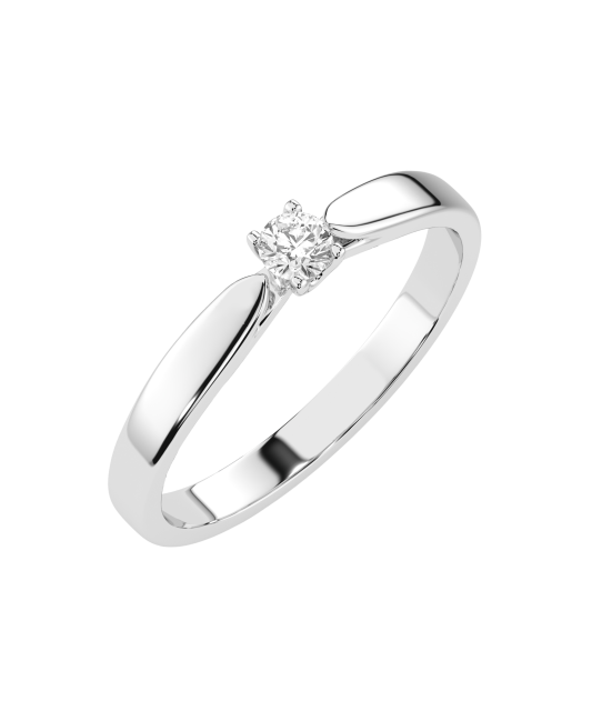 Kultasormus timantilla