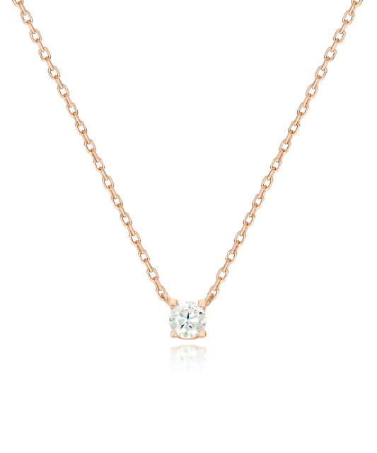 Zelta ķēdīte ar cirkonija piekariņu