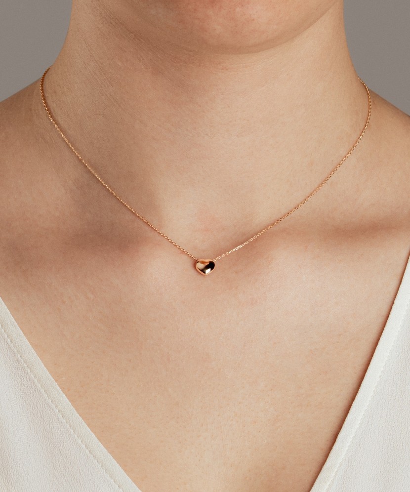 Золотая цепочка с подвеской "Сердечко"