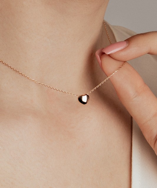 Золотая цепочка с подвеской "Сердечко"