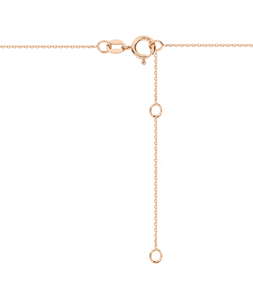 Zelta ķēdīte ar cirkonija piekariņu "Sirsniņa"