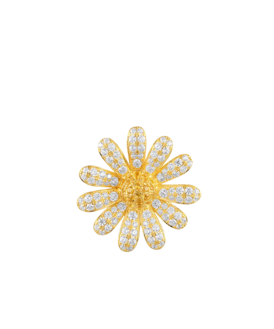 Apzeltīts Sudraba kulons ar spineļiem un cirkoniem