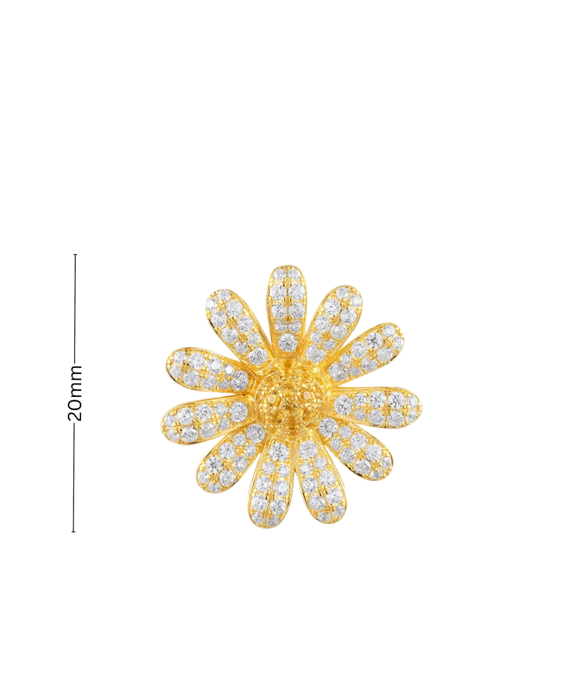 Apzeltīts Sudraba kulons ar spineļiem un cirkoniem