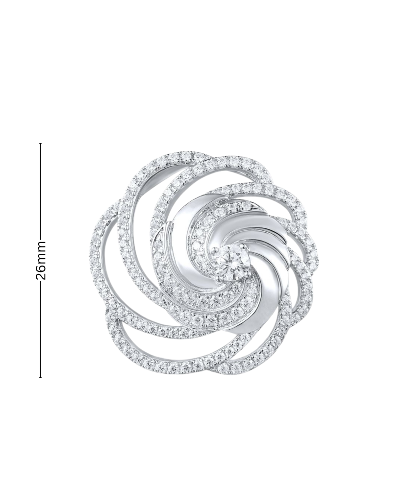 Sudraba piekariņš ar cirkonijiem