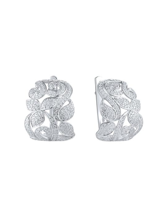 Sudraba auskari ar cirkonijiem