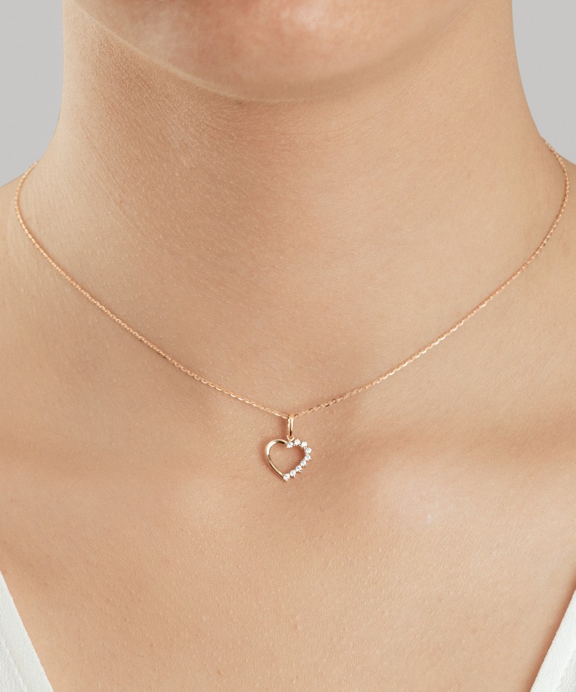 Zelta piekariņš ar cirkonijiem "Krustiņš"