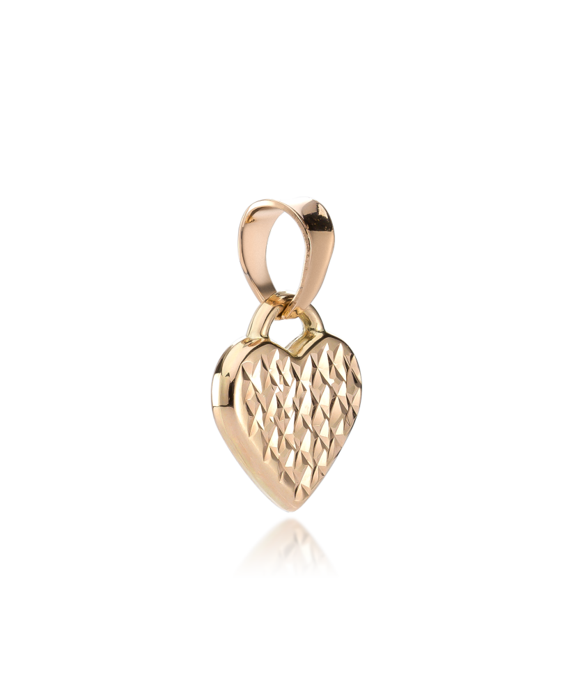Divpusējs zelta kulons "Sirds"