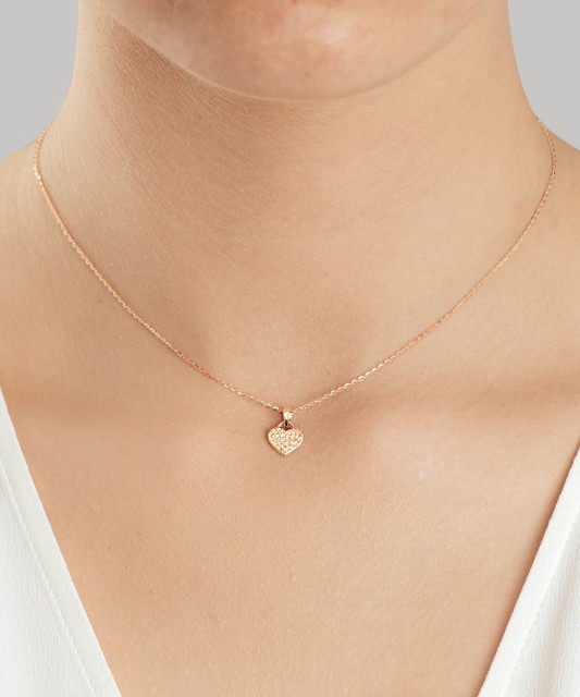 Divpusējs zelta kulons "Sirds"