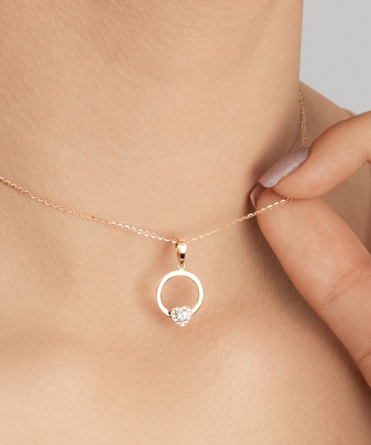 Zelta piekariņš ar cirkoniju