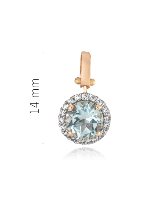 Zelta piekariņš ar cirkonijiem