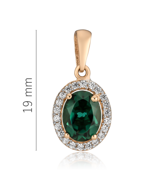 Zelta piekariņš ar cirkonijiem