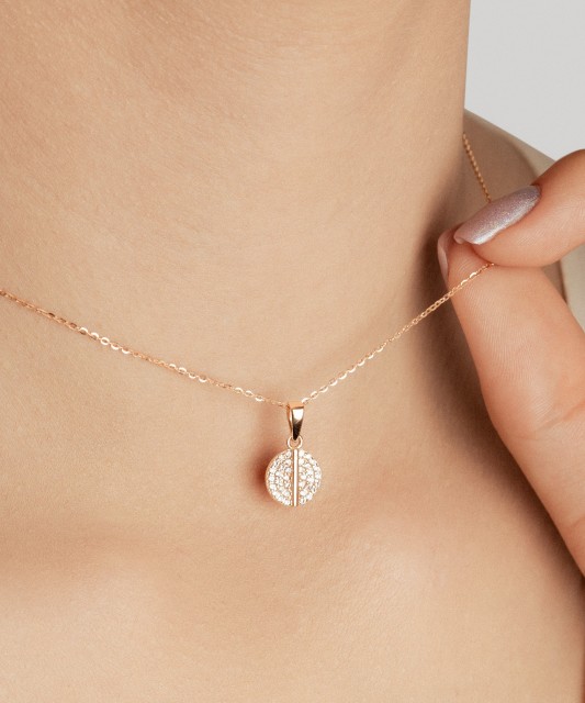 Zelta piekariņš ar cirkonijiem