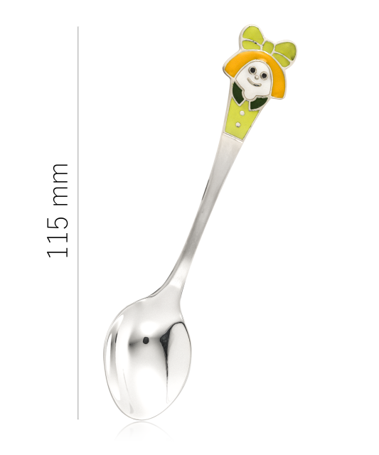 Sudraba karotīte ar emalju "Meitene"