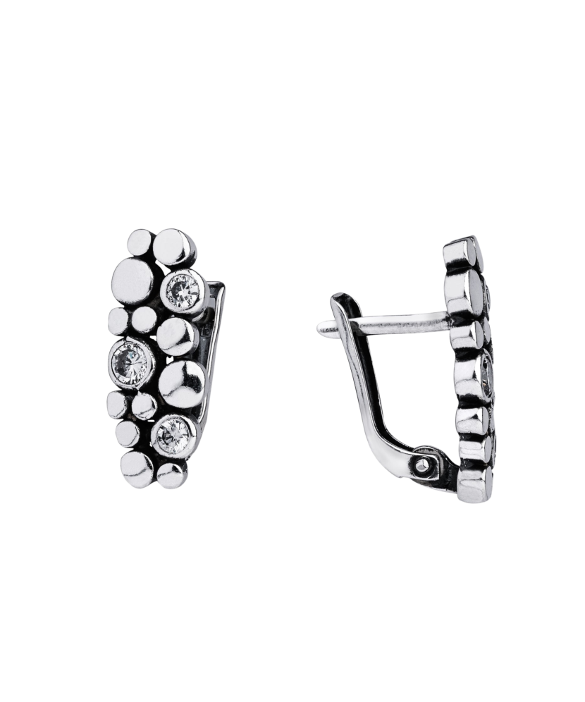 Sudraba auskari ar cirkonijiem