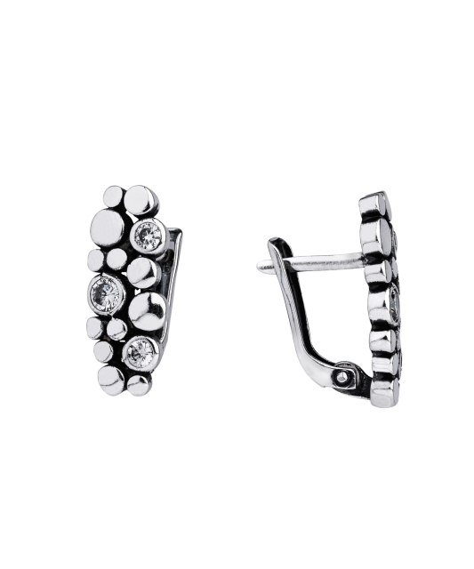 Sudraba auskari ar cirkonijiem