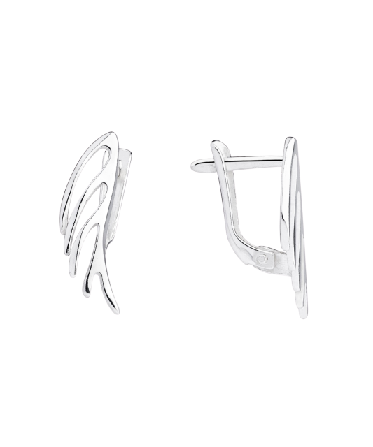 Sudraba auskari "Eņģeļa spārns"