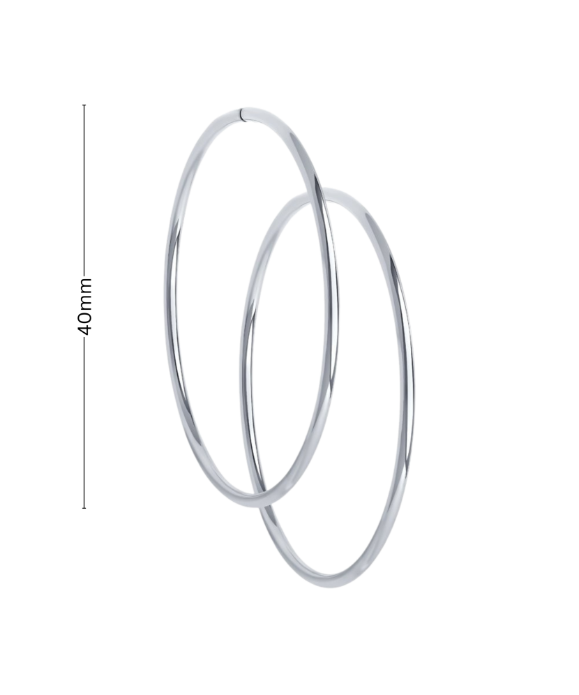 Sudraba auskaru komplekti 35mm - Goldinga