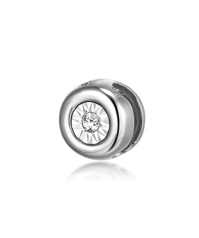 Baltā zelta piekariņš ar briljantiem