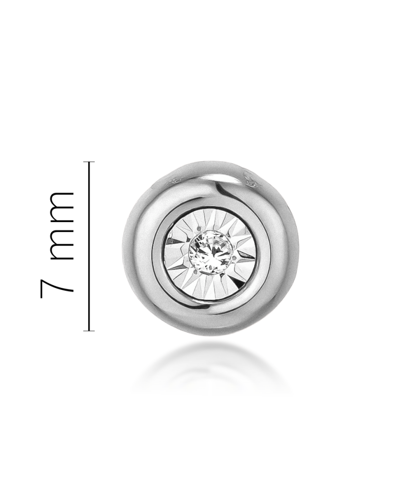 Подвеска из белого золота с бриллиантами