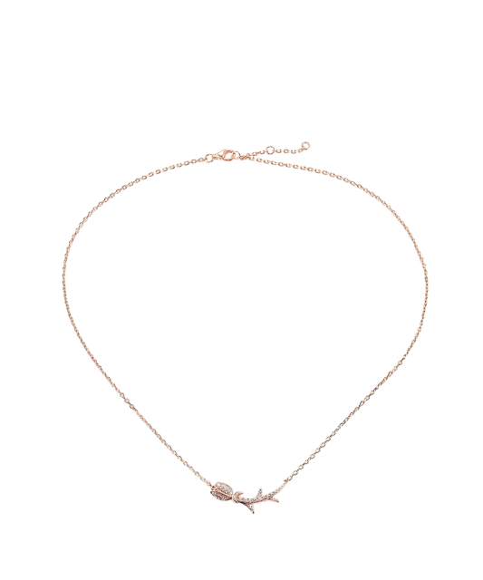 Apzeltīta sudraba ķēdīte ar cirkona kulonu - Goldinga