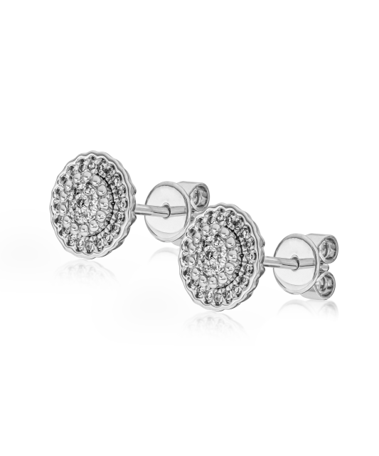 Baltā zelta auskari ar dimantiem