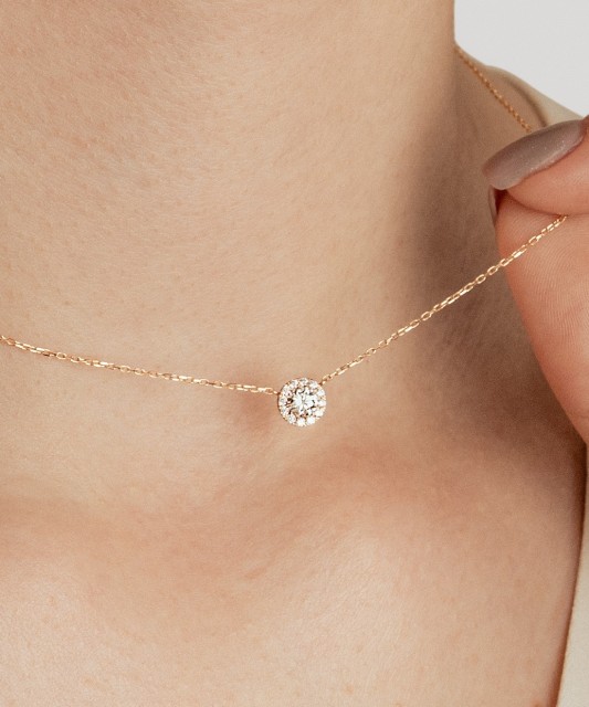 Zelta ķēdīte ar cirkonija piekariņu - Goldinga