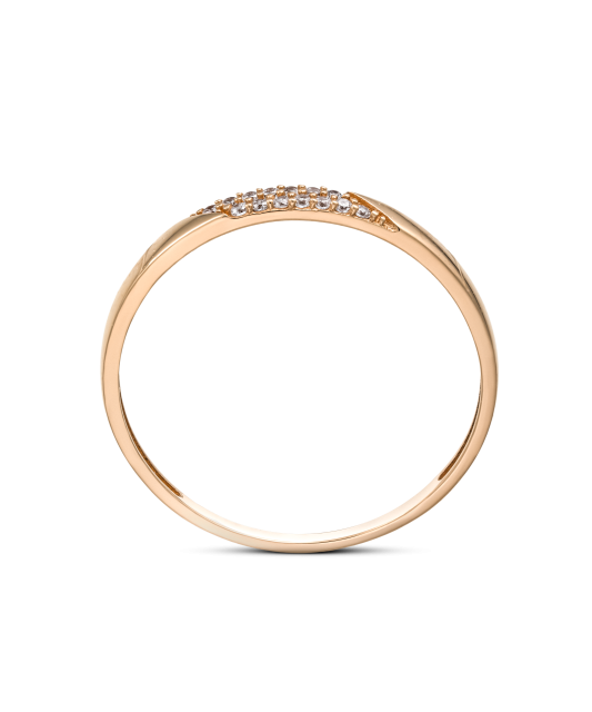 Zelta gredzens ar cirkonijiem