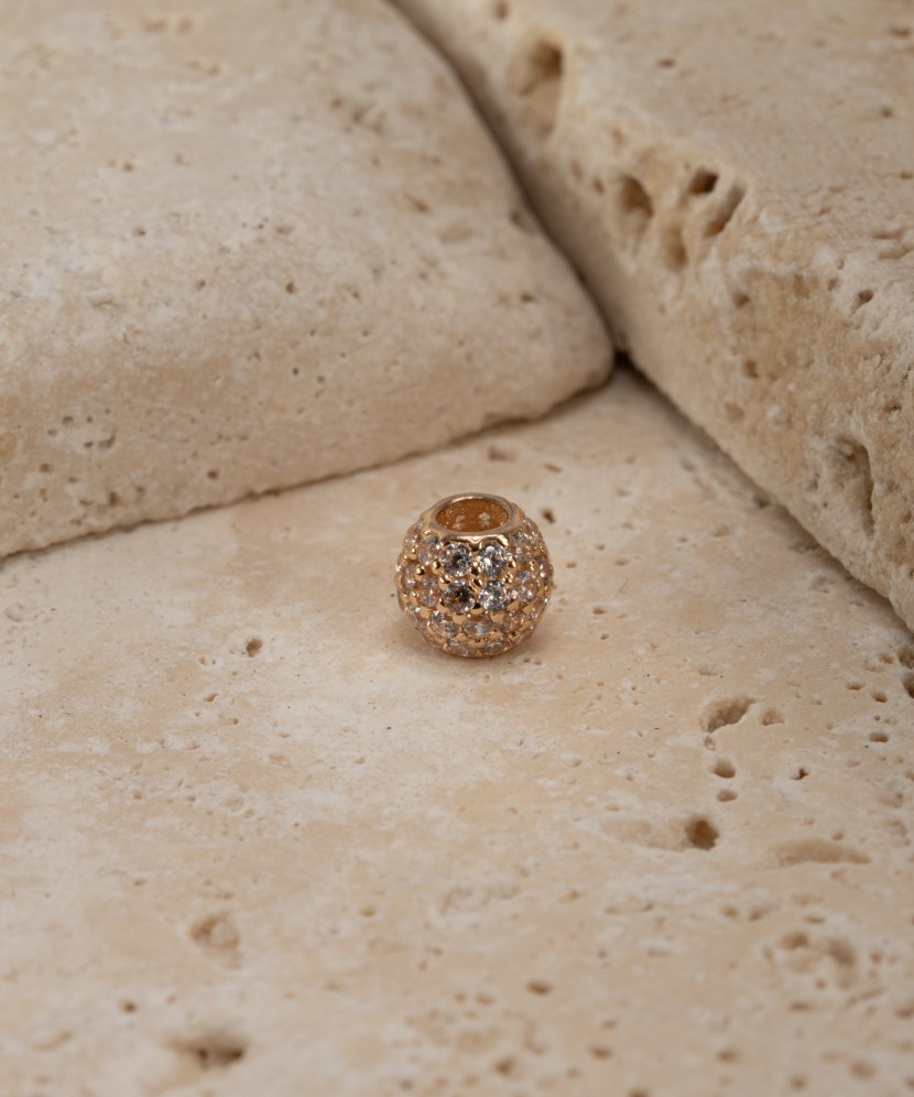 Zelta piekariņš ar cirkonijiem "Muciņa"