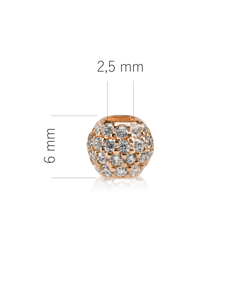 Zelta piekariņš ar cirkonijiem "Muciņa"