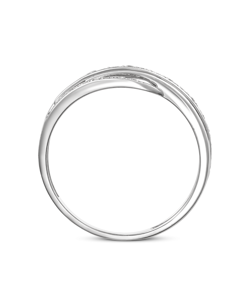 Кольцо из белого золота с бриллиантами