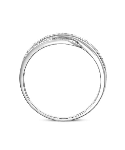 Baltā zelta gredzens ar briljantiem