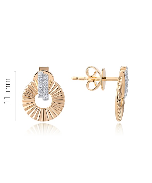 Zelta auskari ar dimantiem