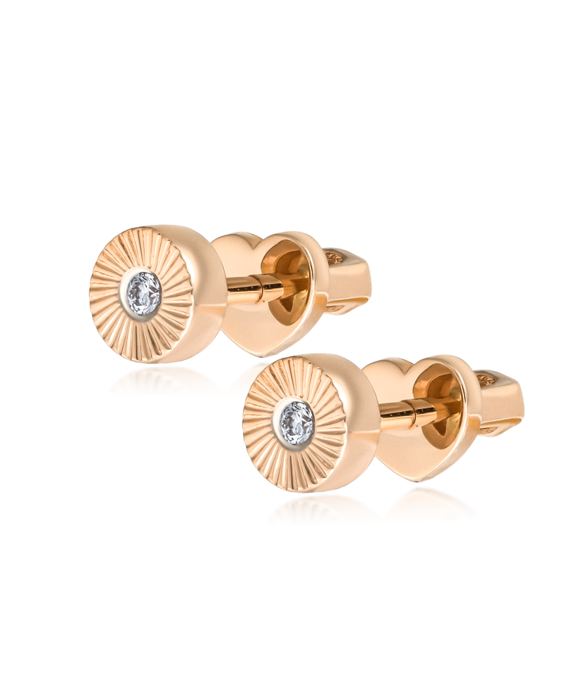 Zelta auskari ar dimantiem