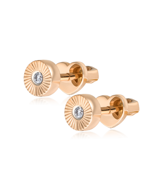 Zelta auskari ar dimantiem