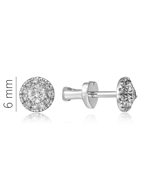 Baltā zelta auskari ar dimantiem