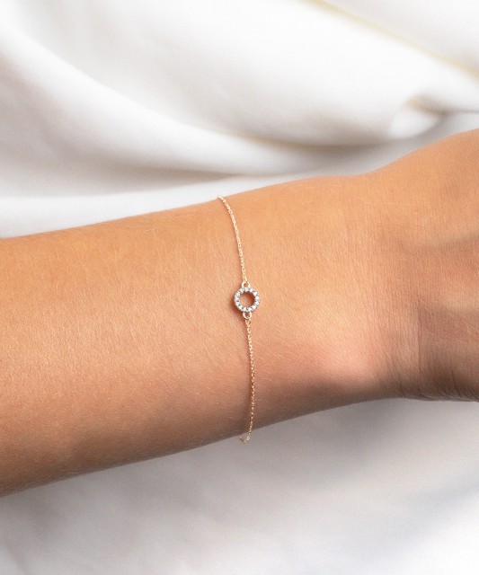 Zelta rokassprādze ar dimantiem