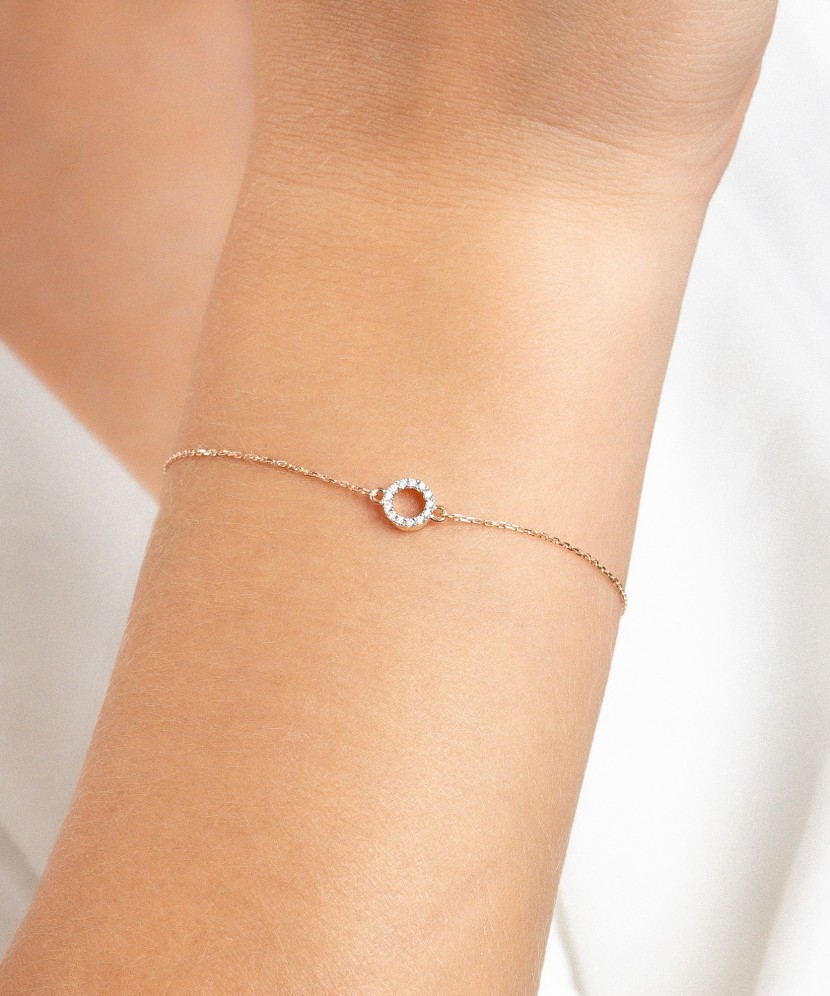 Золотой браслет с бриллиантами