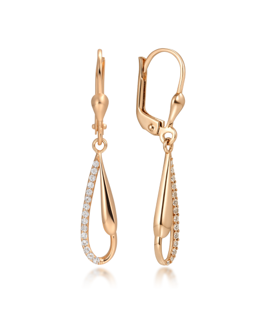 Zelta auskari ar cirkonijiem