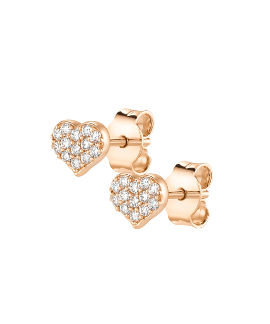 Zelta auskari ar cirkonijiem "Sirsniņas"