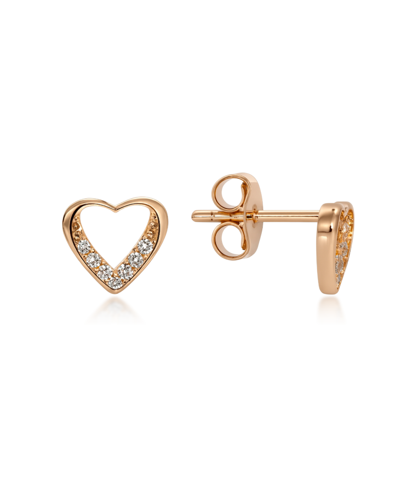 Zelta auskari ar cirkonijiem