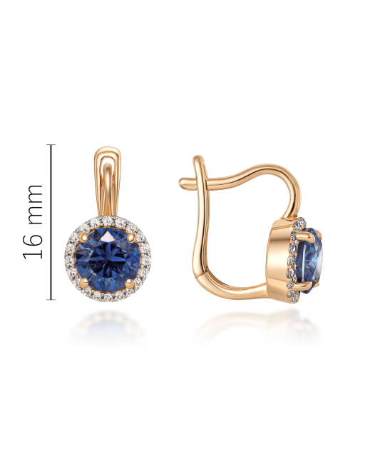 Zelta auskari ar cirkonijiem