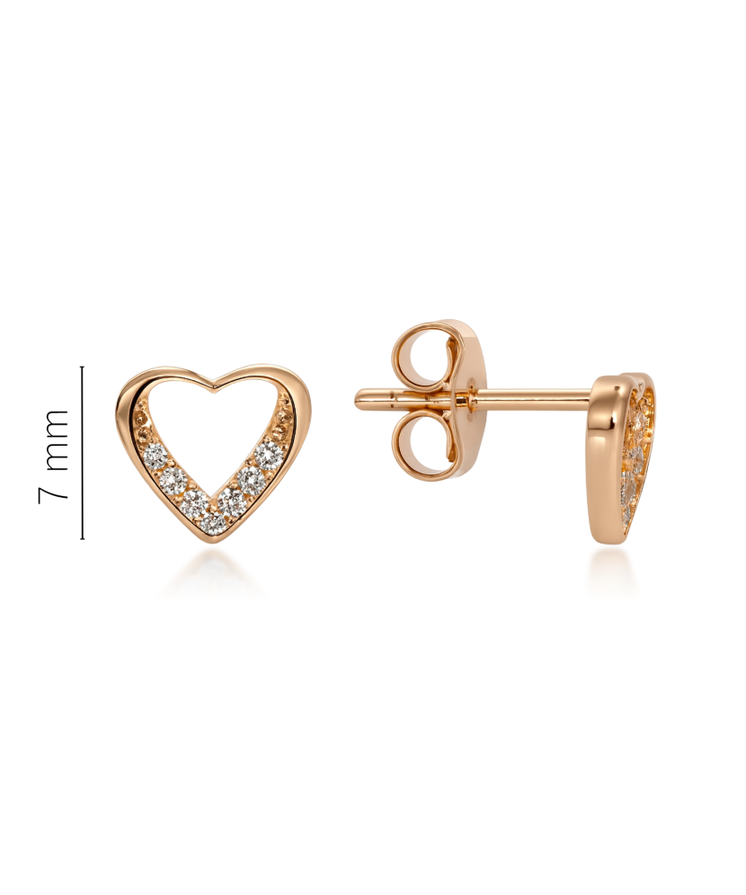 Zelta auskari ar cirkonijiem