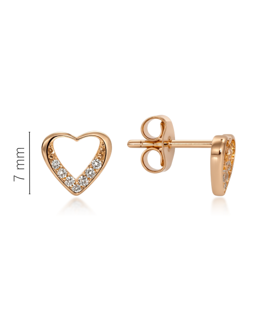 Zelta auskari ar cirkonijiem