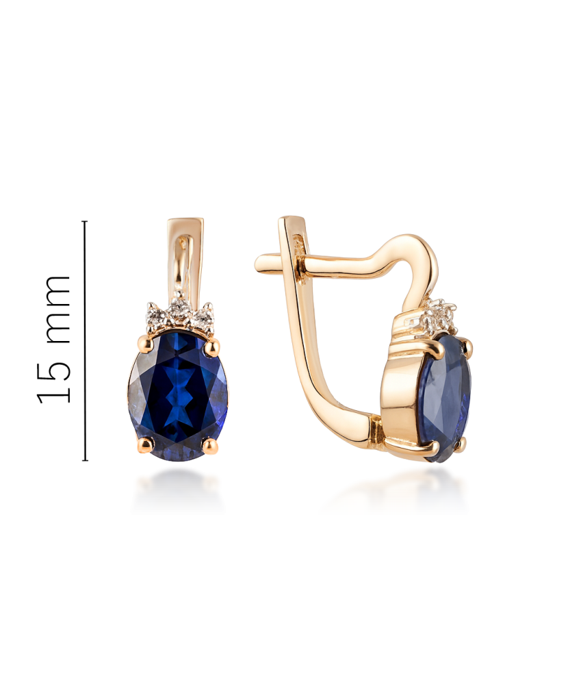 Zelta auskari ar cirkonijiem