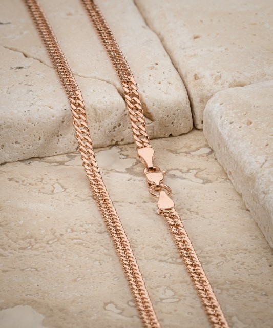 Zelta ķēdīte "Curb" 3.1mm - Goldinga