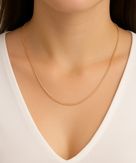 Zelta ķēdīte "Curb" 3.1mm - Goldinga