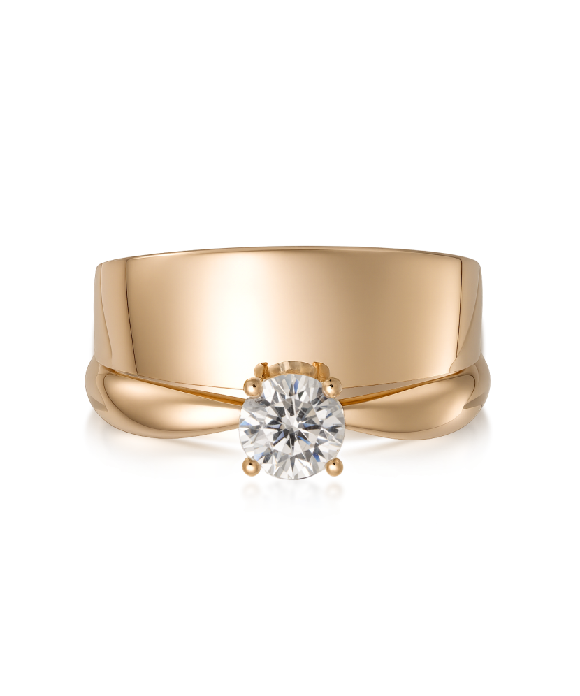 Zelta gredzens ar cirkoniju